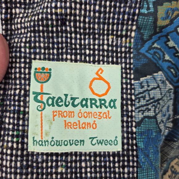 VTG GAELTARRA IRELAND HANDWOVEN TWEED BUTTON FRONT LONG SLEEVE BLAZER JACKET - Picture 3 of 6